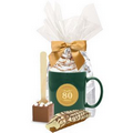 Cocoa & Cookie Gift Mug - Green